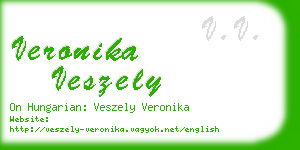 veronika veszely business card